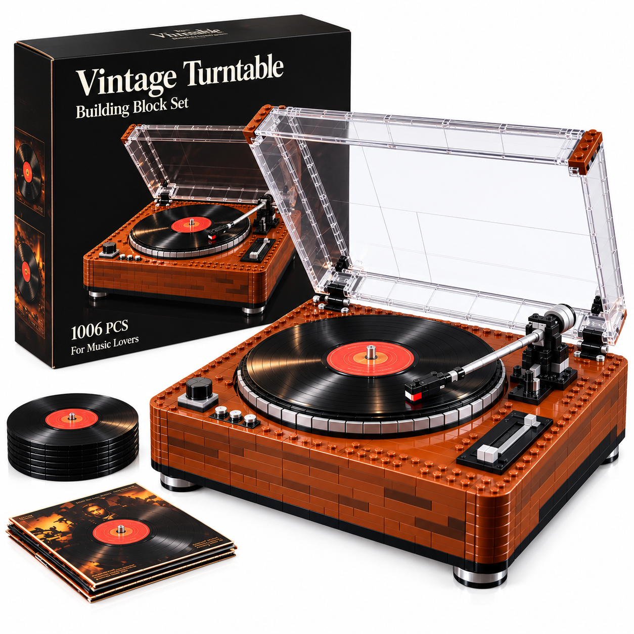 Vintage Turntable Building Set
