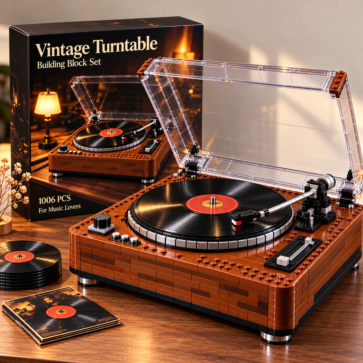 Vintage Turntable Building Set