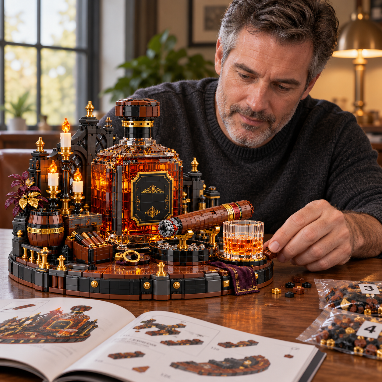 Whiskey & Cigar Building Set