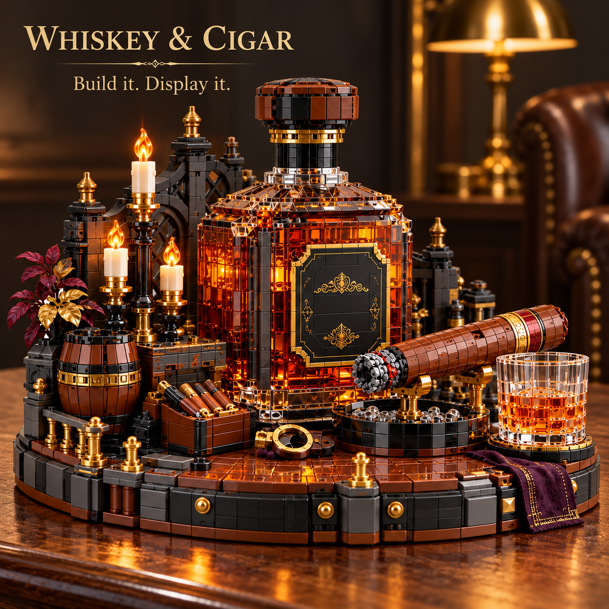 Whiskey & Cigar Building Set