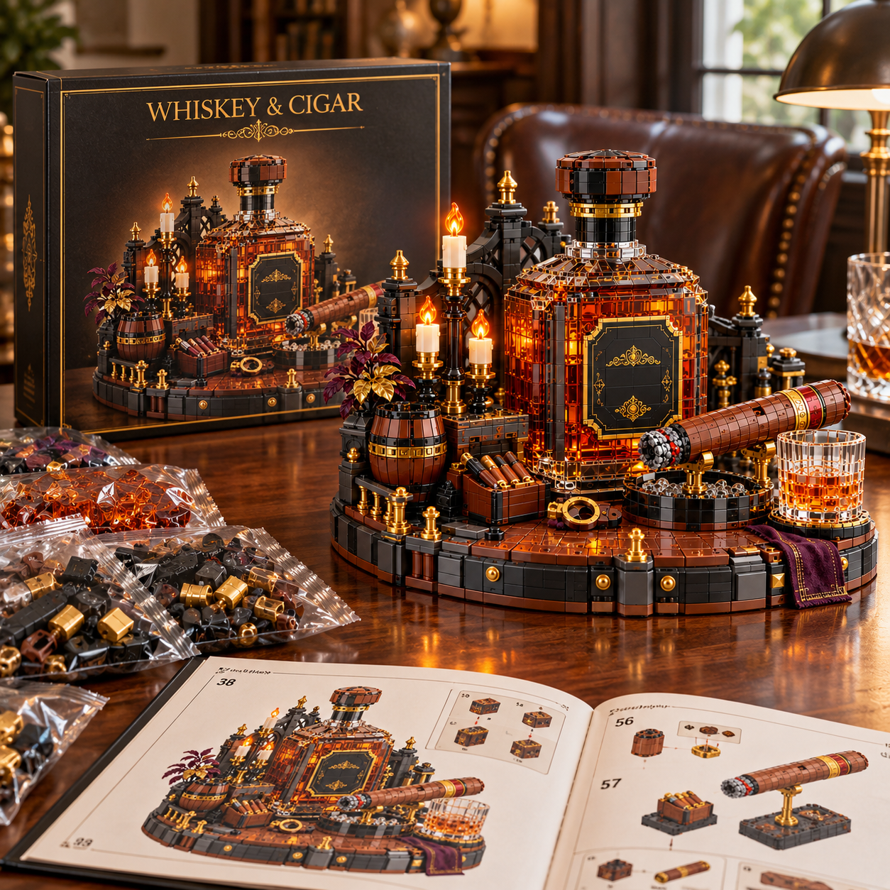 Whiskey & Cigar Building Set