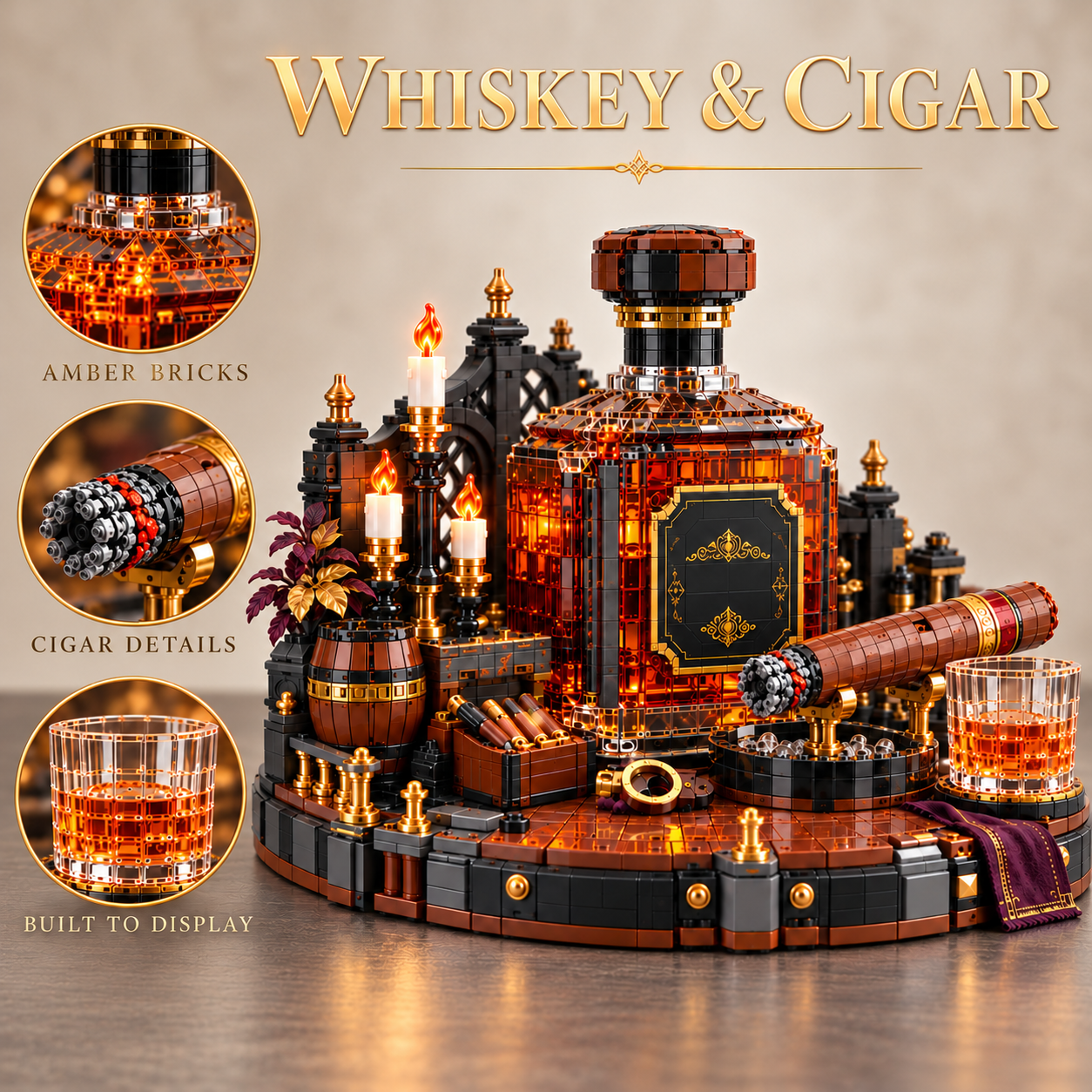 Whiskey & Cigar Building Set