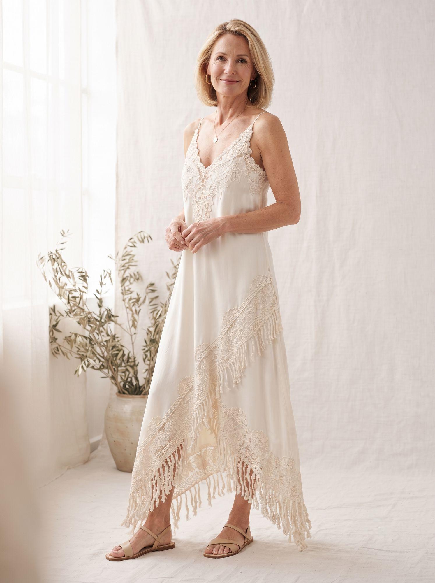Lace Crochet Maxi Dress
