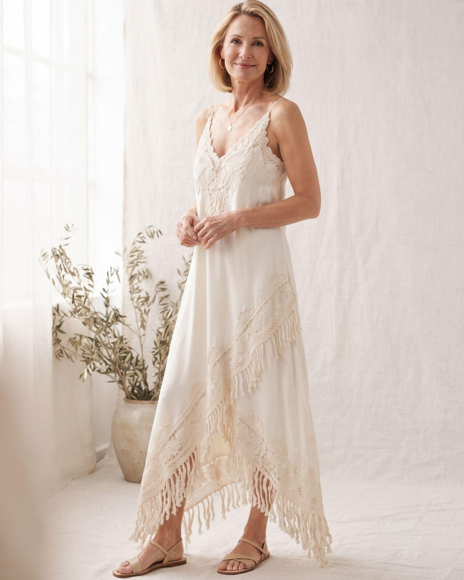 Lace Crochet Maxi Dress