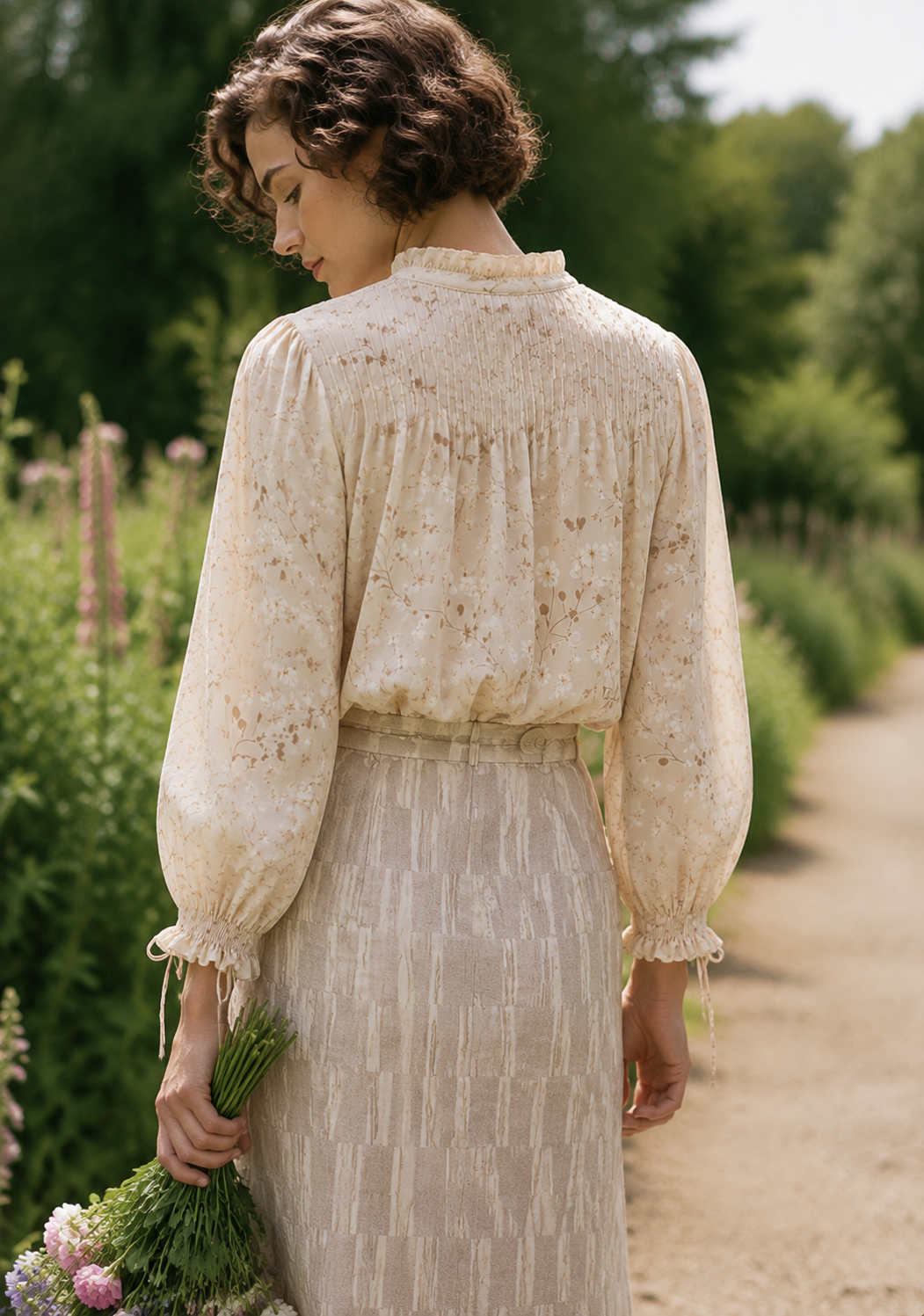 Meadow Bloom Ruffle Blouse