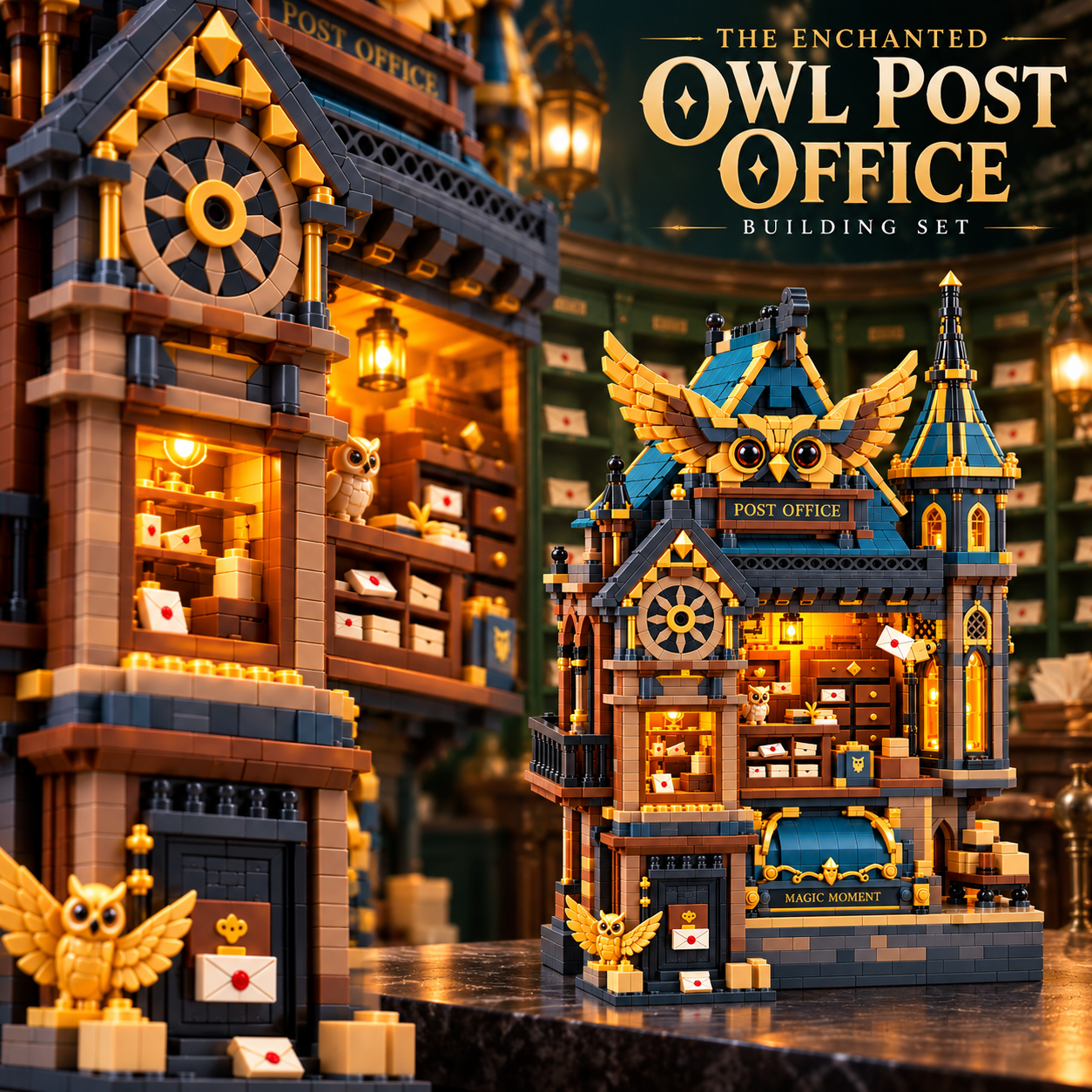 The Enchanted Owl Post Office – Fantasy Building Set