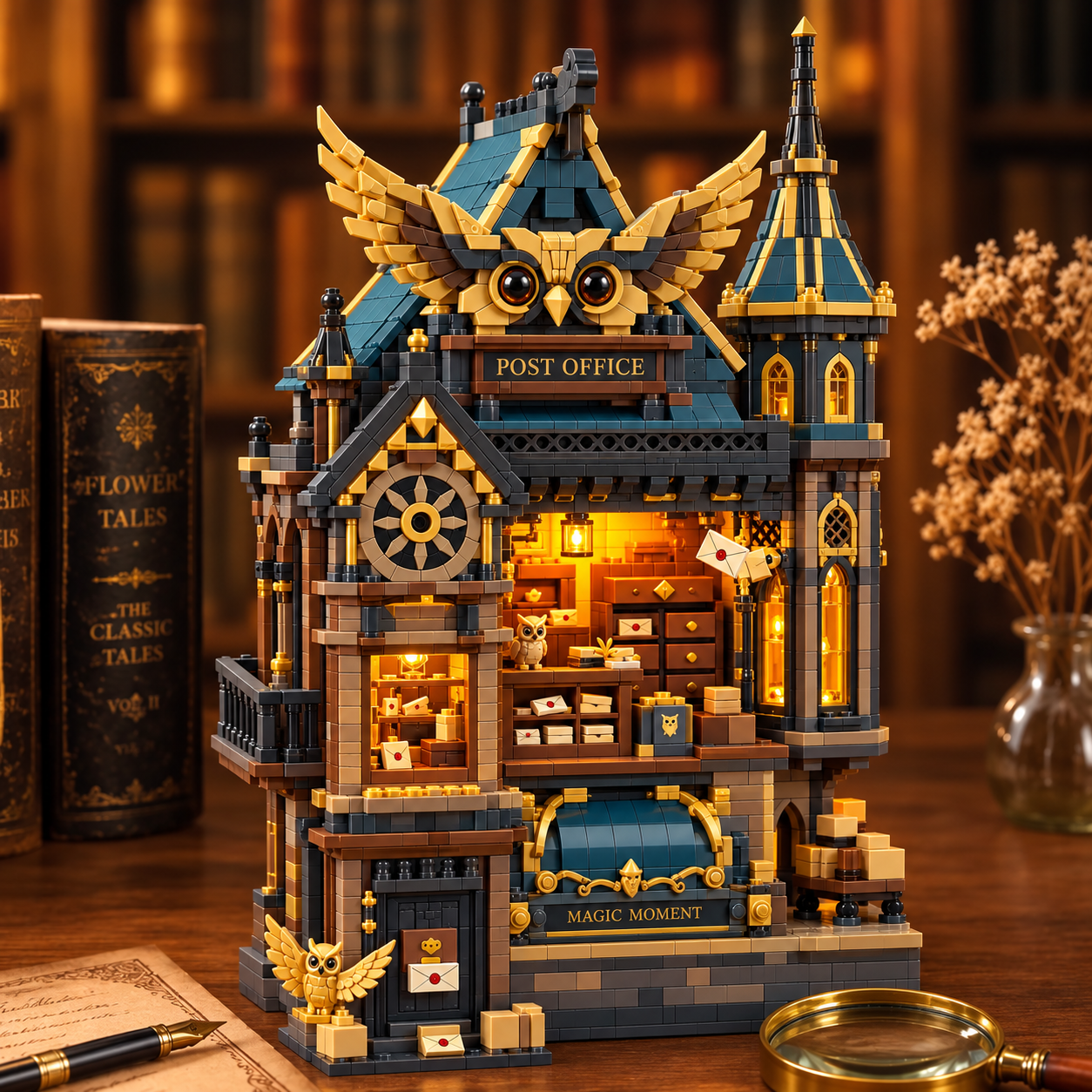 The Enchanted Owl Post Office – Fantasy Building Set