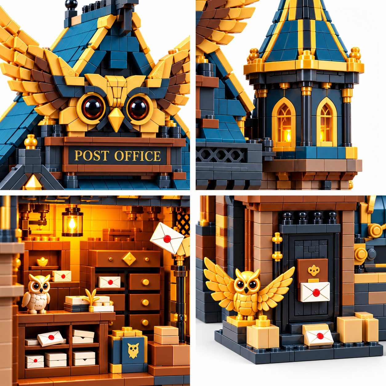 The Enchanted Owl Post Office – Fantasy Building Set