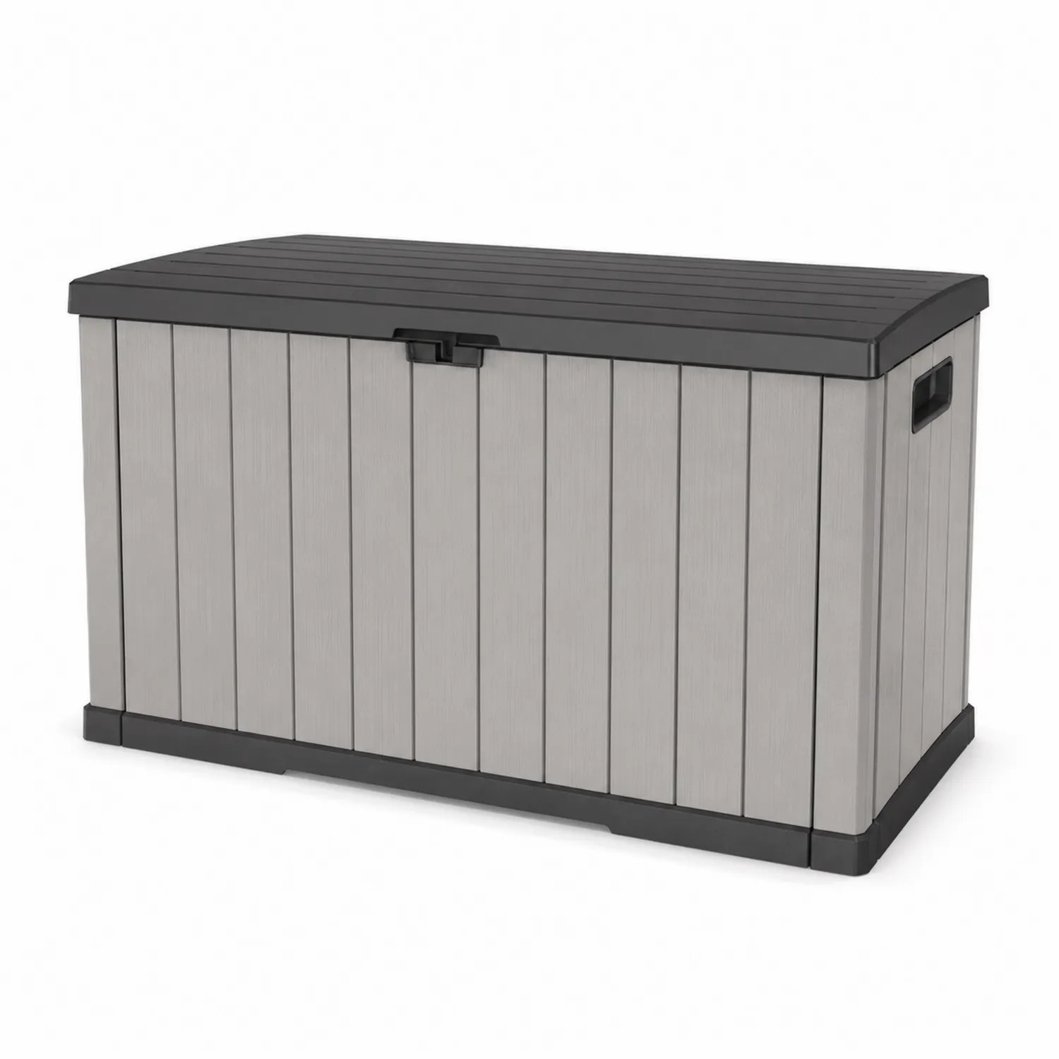 Cassapanca Contenitore in Polipropilene Grigio 120x50x60 cm