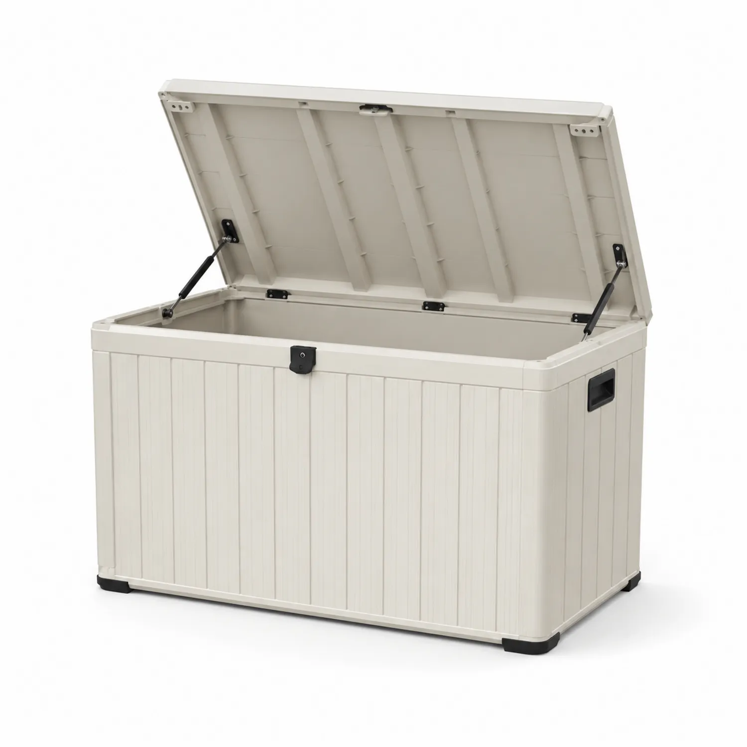 Cassapanca in Polipropilene Beige, 120x56x63 cm