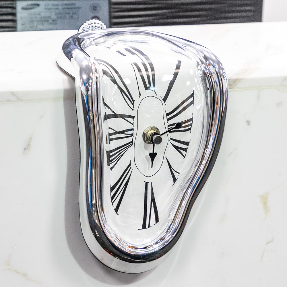 Buy Novel Surreal Melting Distorted Wall Clocks Surrealist Salvador Dali Style Wall Watch Decoration at affordable prices — free shipping, real reviews with photos — Joom