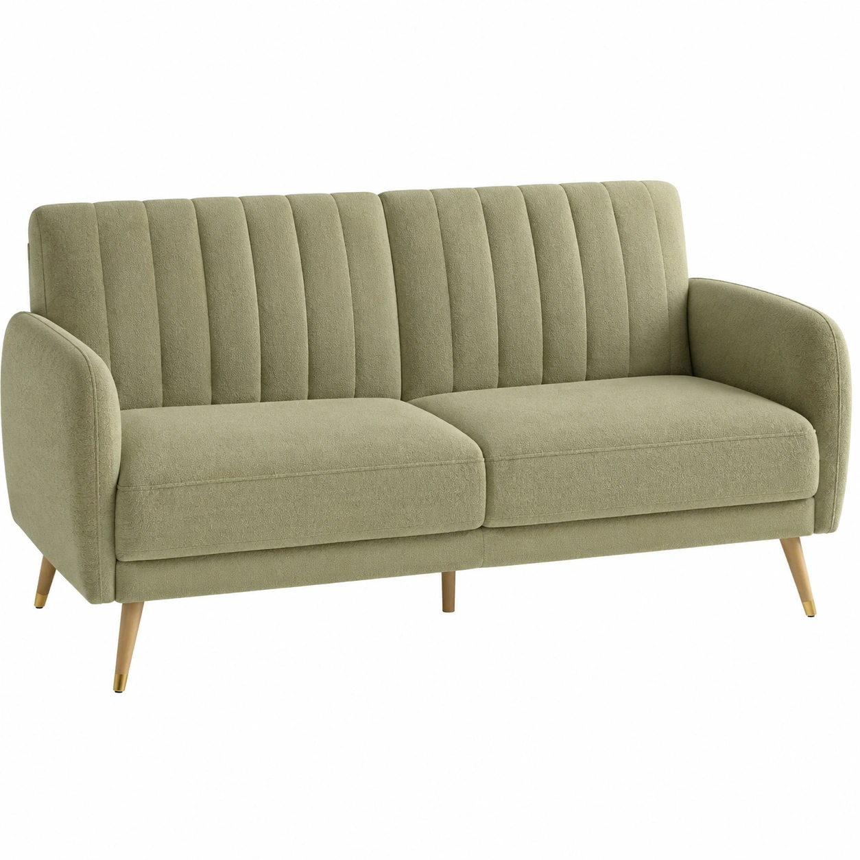 Sofa verde salvia con esencia natural y moderna-casafynd