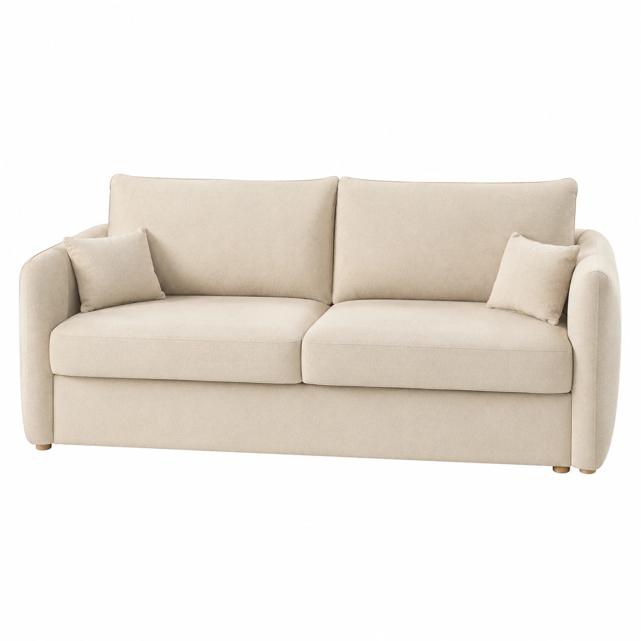 Sofa crema minimalista para un salon sereno y luminoso-casafynd