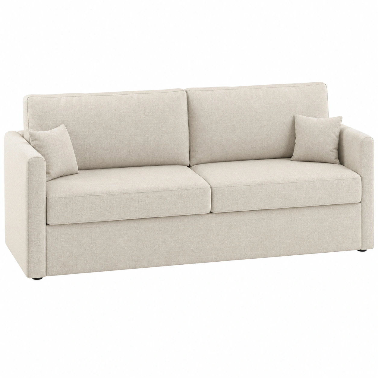 Sofa beige contemporaneo para hogares llenos de calma-casafynd