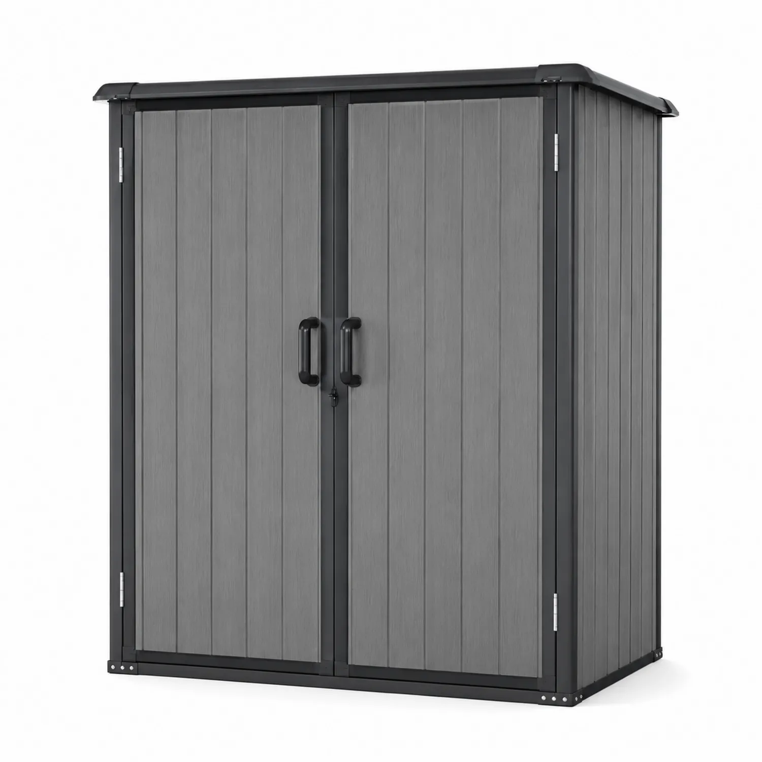Garten Geräteschrank Kunststoff Grau