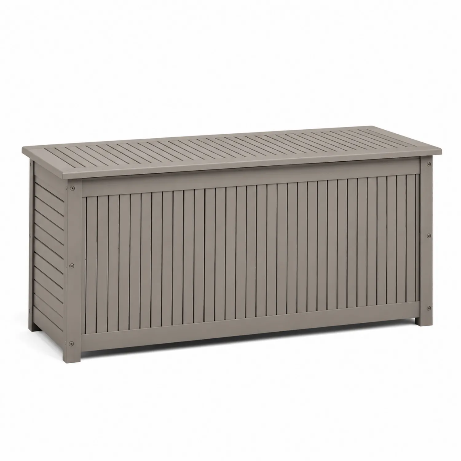 Garten-Aufbewahrungsbox Holz Grau 120x45x60 cm