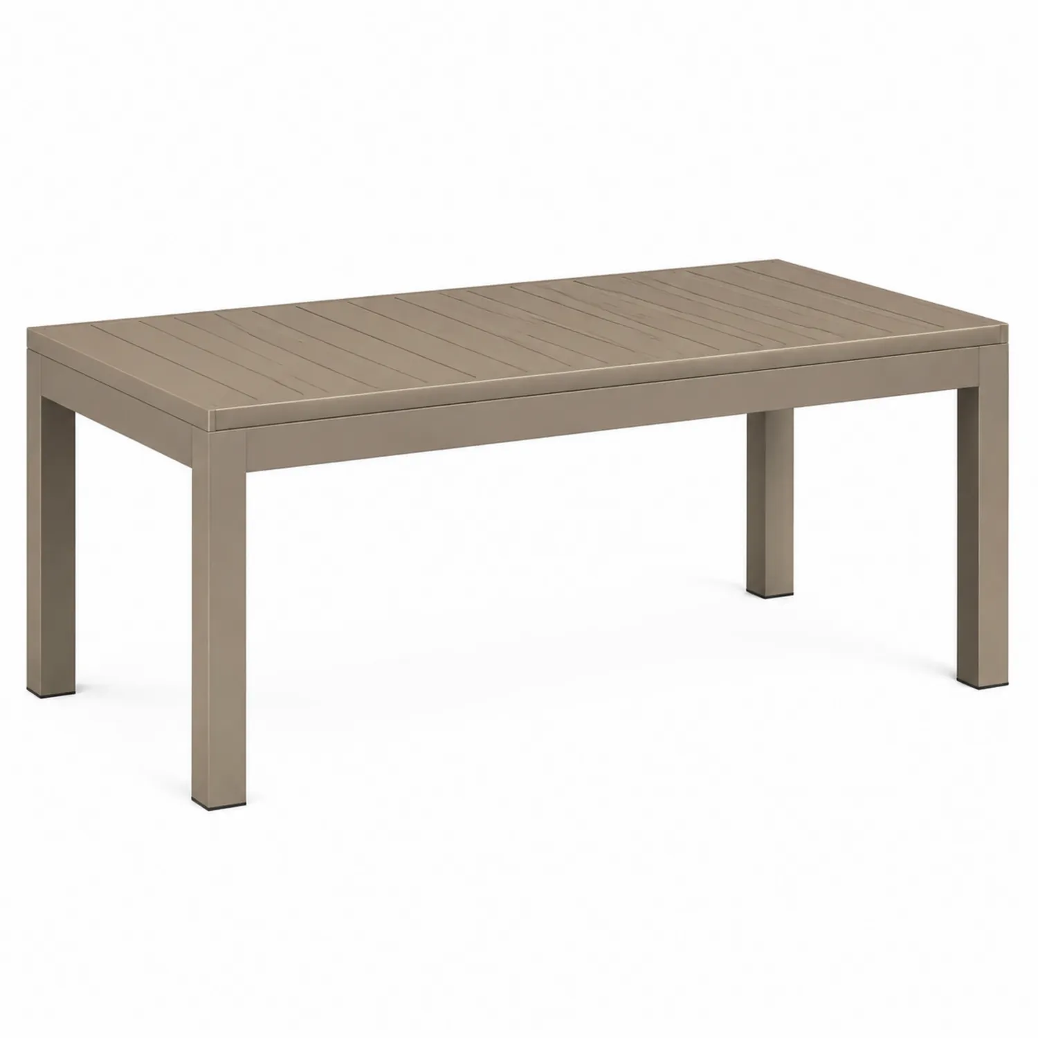 Aluminium Terrassentisch Braun 200x100x74 cm