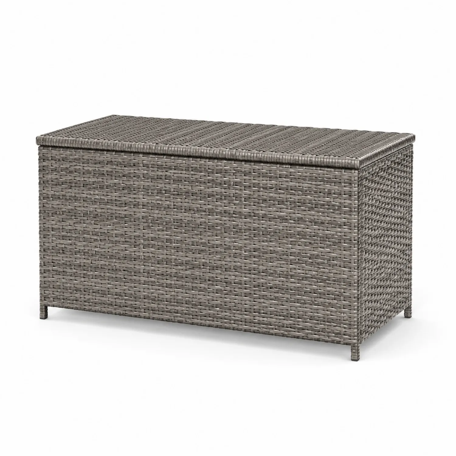 Aufbewahrungsbox aus Rattan 110x50x60cm Grau