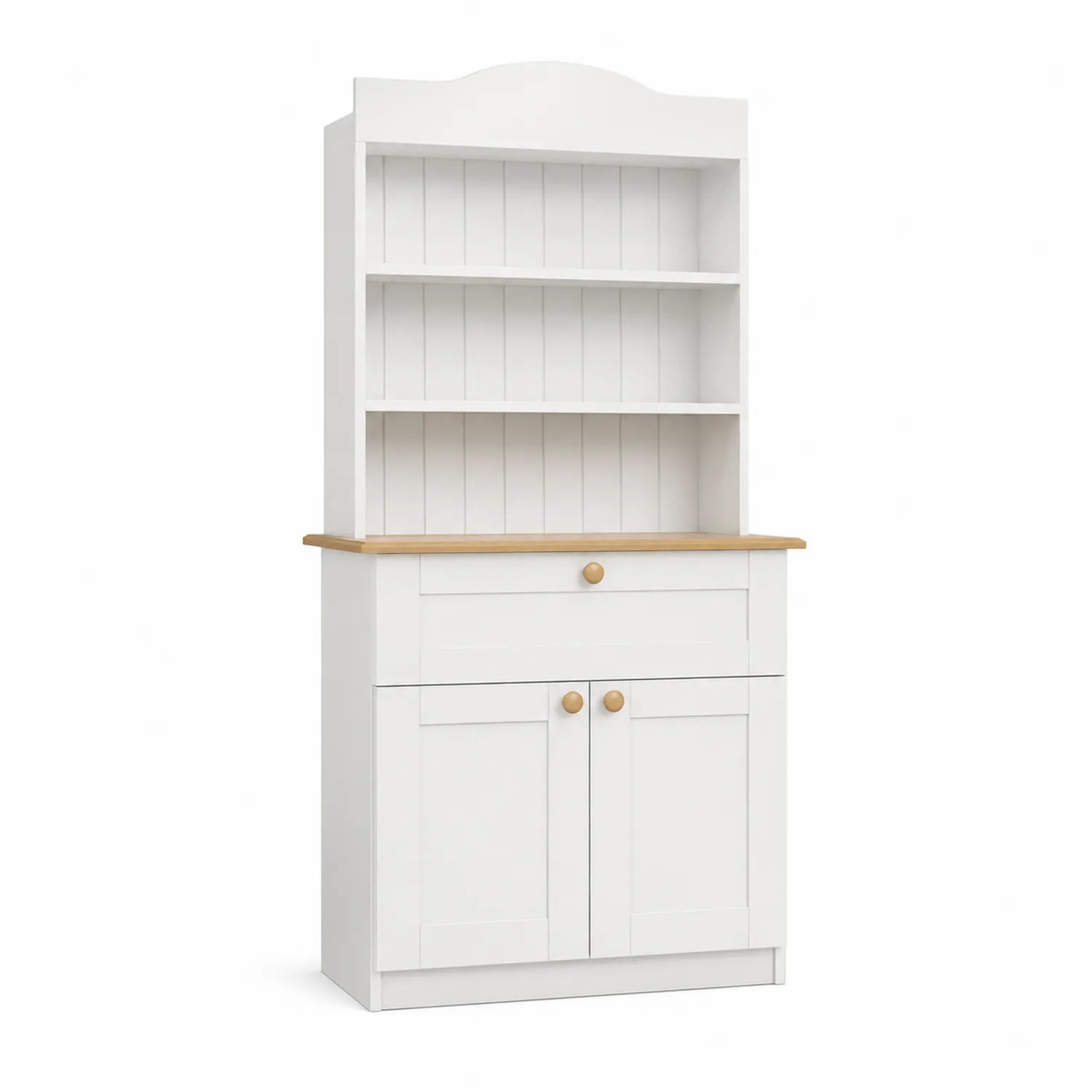 Küchenschrank aus MDF und Eiche Weiß 180x80x40cm