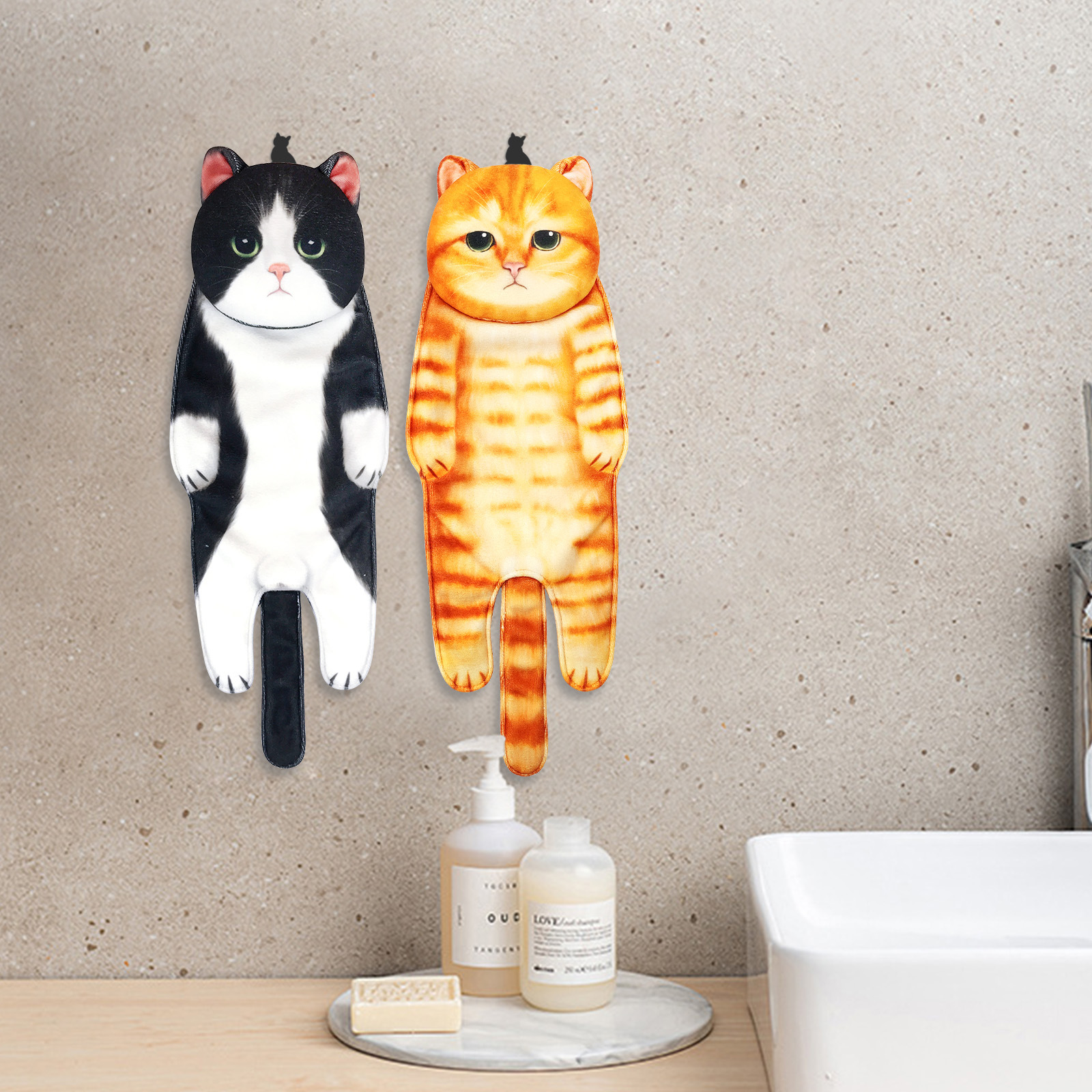 💕New Arrival💕 😺Cute Cat Hand Towel🐾