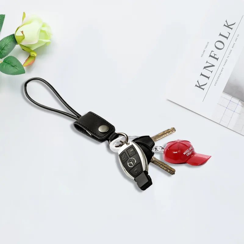 🔥"Make America Great Again"🗽 - Red Hat Keychain