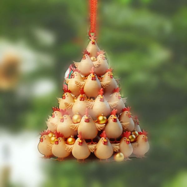 🔥 Funny Cro*s Christmas Tree Ornament