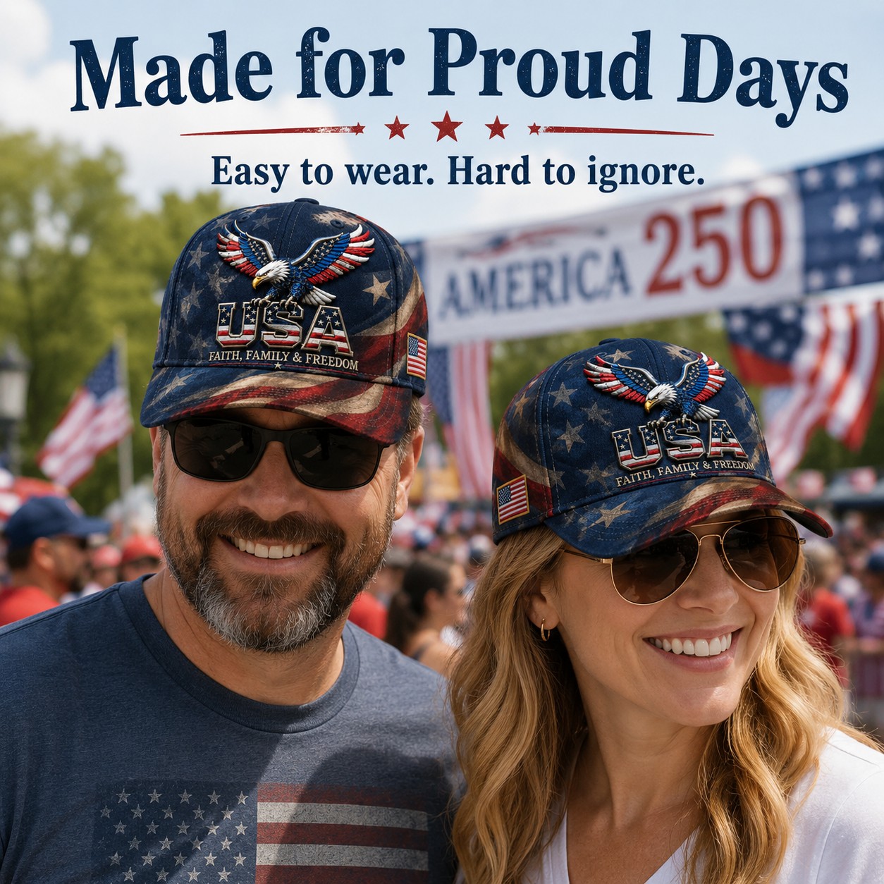 Father's Day 49% OFF - USA Faith, Family & Freedom Cap