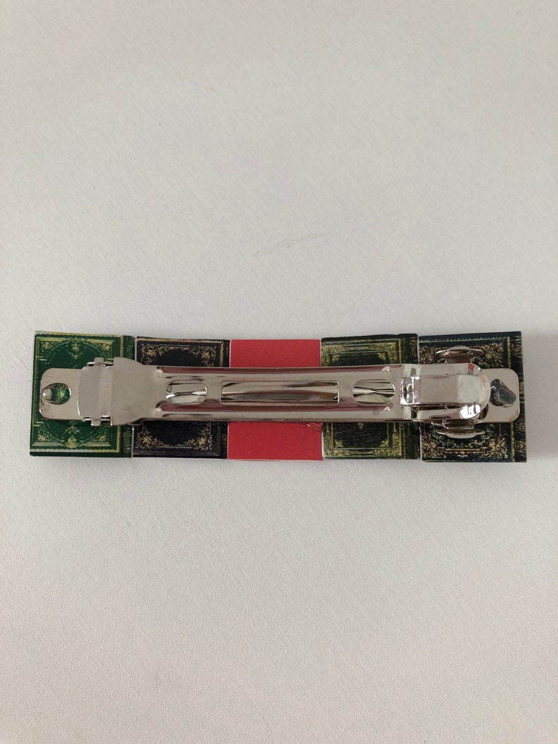Miniature Book Hair Clip Barrette
