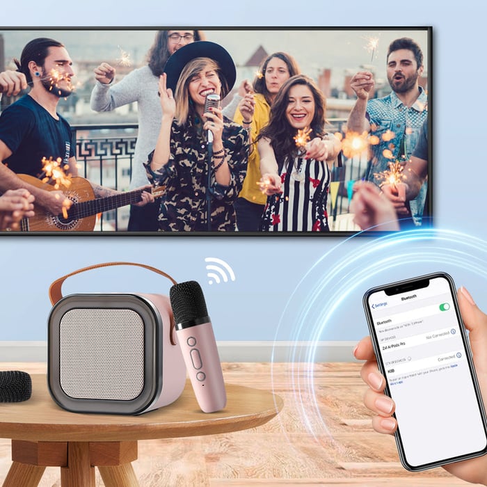 🎤Mini Karaoke Machine with Wireless Microphones