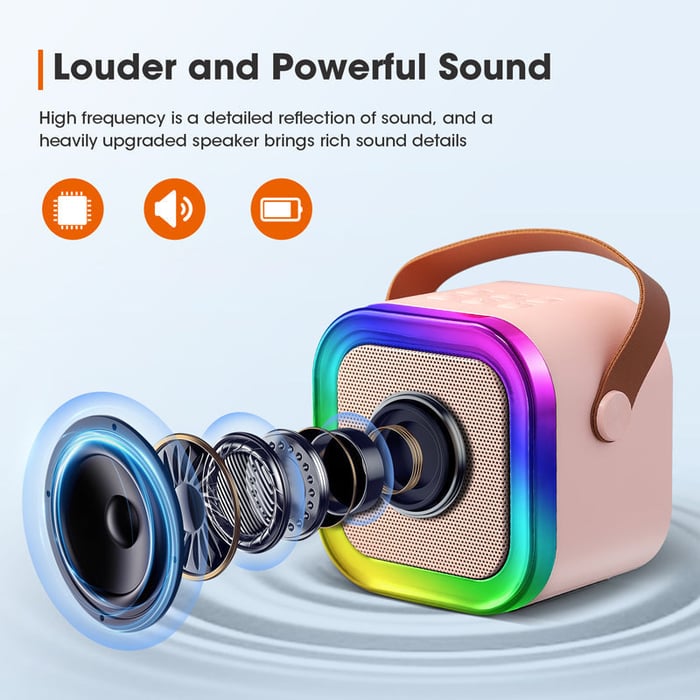 🎤Mini Karaoke Machine with Wireless Microphones
