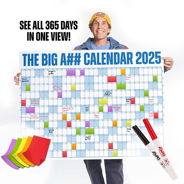 🔥The Big A## Calendar 2025 | Dry Erase