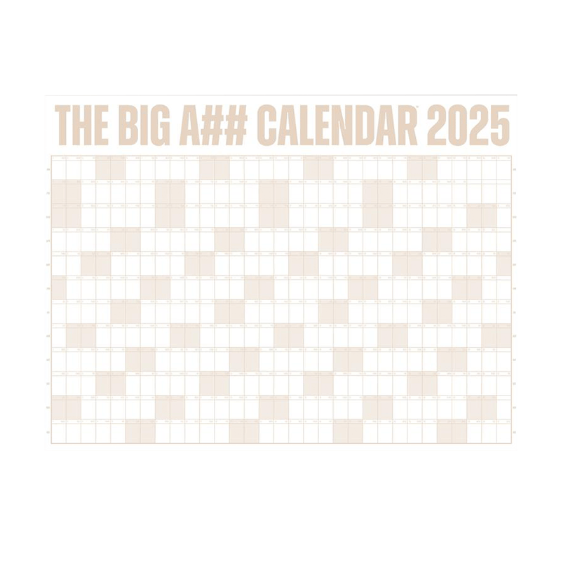 🔥The Big A## Calendar 2025 | Dry Erase