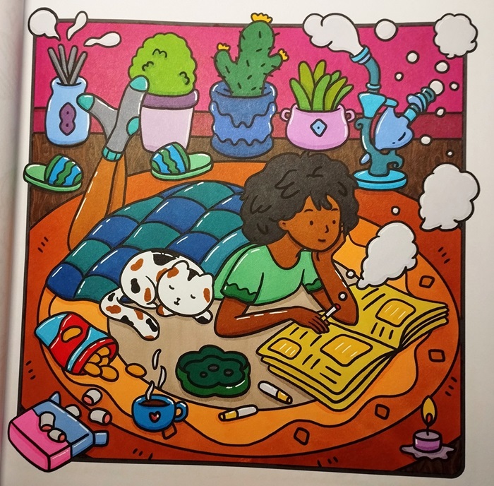 Easter gift Stoner Moments: Stoner Girl Coloring Book