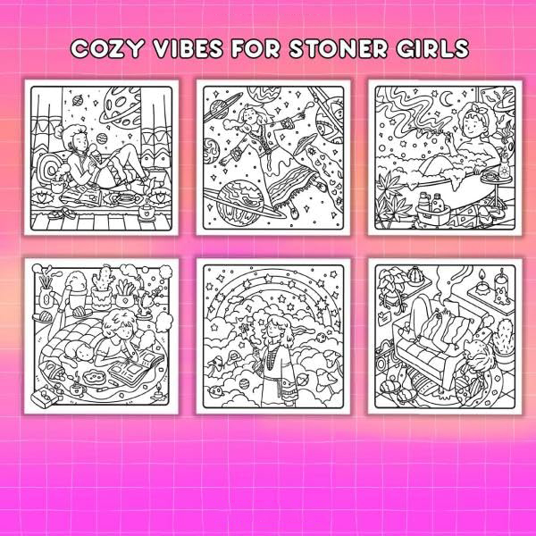 Easter gift Stoner Moments: Stoner Girl Coloring Book