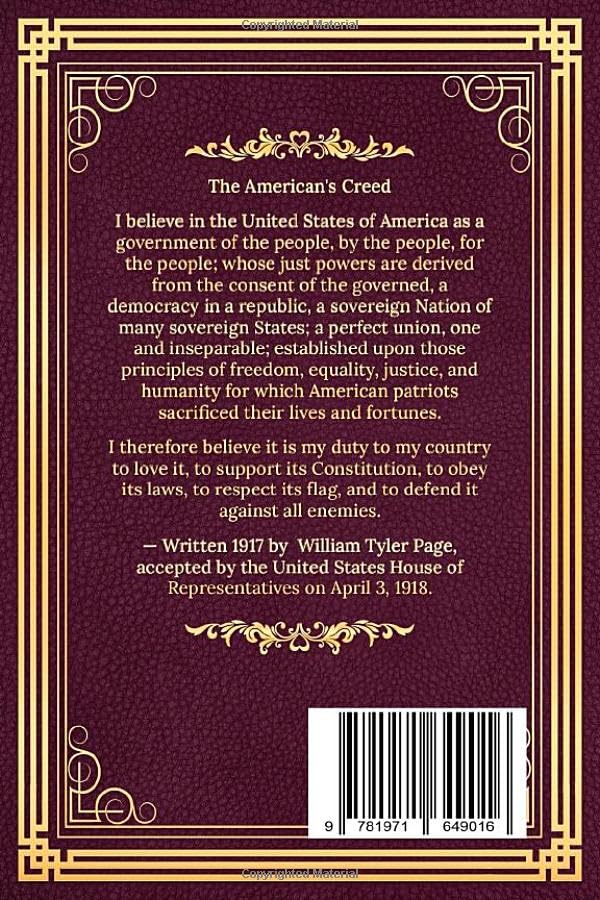 USA's 250th - The Constitution of the United States of America; Men's Pocket Edition, 1776-2026 (DARK BURGUNDY) Book, Patriot Gift, 4th of July, ) Bill Of Rights Practical