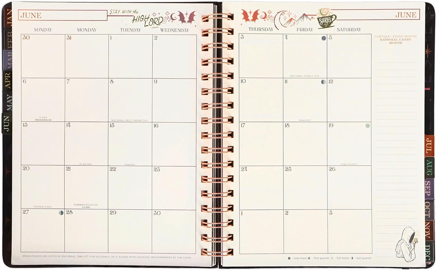 A Court of Thorns and Roses Velaris 2027 Weekly Monthly Planner