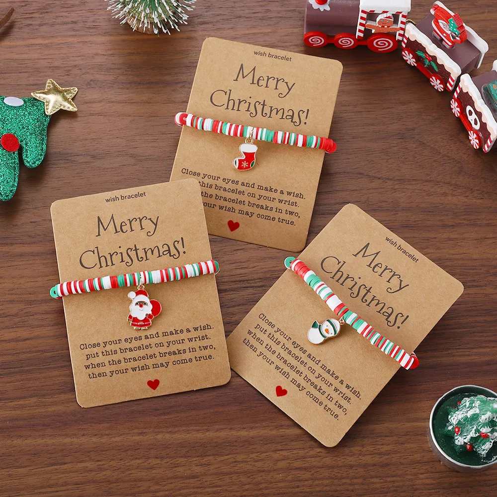 🎄Christmas Element Pendant Card Bracelets