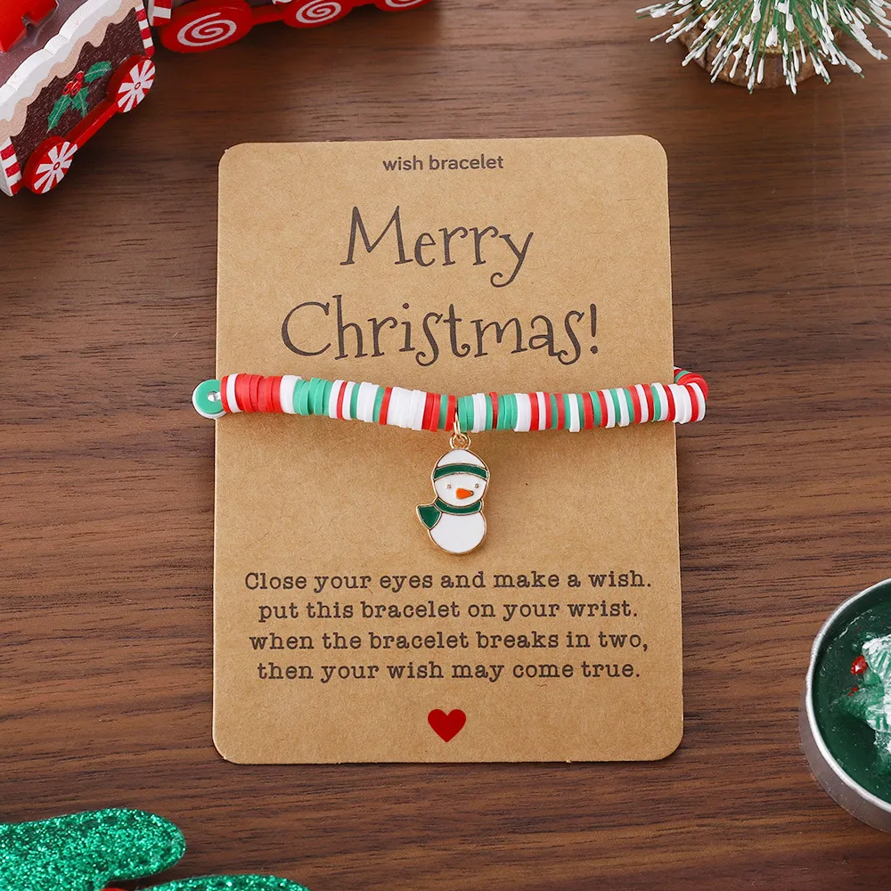 🎄Christmas Element Pendant Card Bracelets