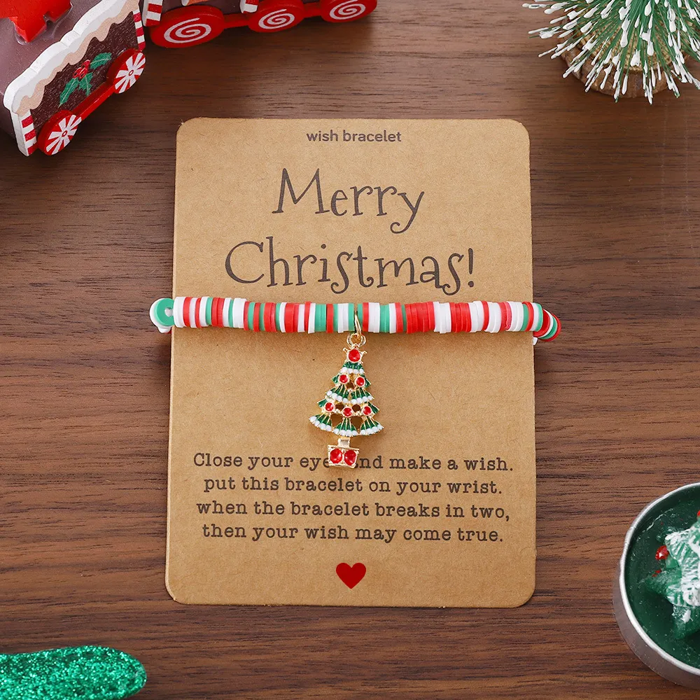 🎄Christmas Element Pendant Card Bracelets