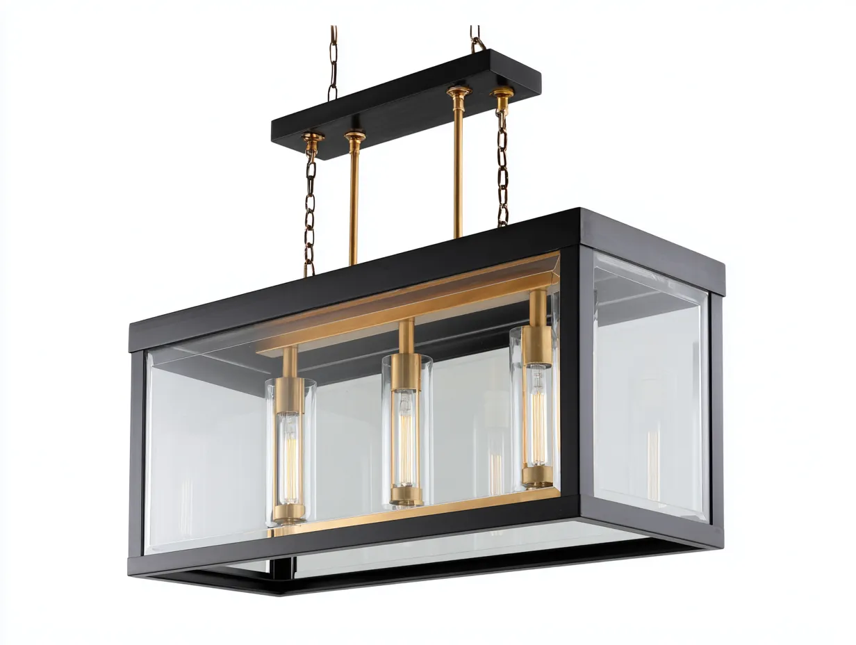 Lámpara Colgante exterior 52x52x45 cm - negro - ratán sintético trenzado con forma redondeada