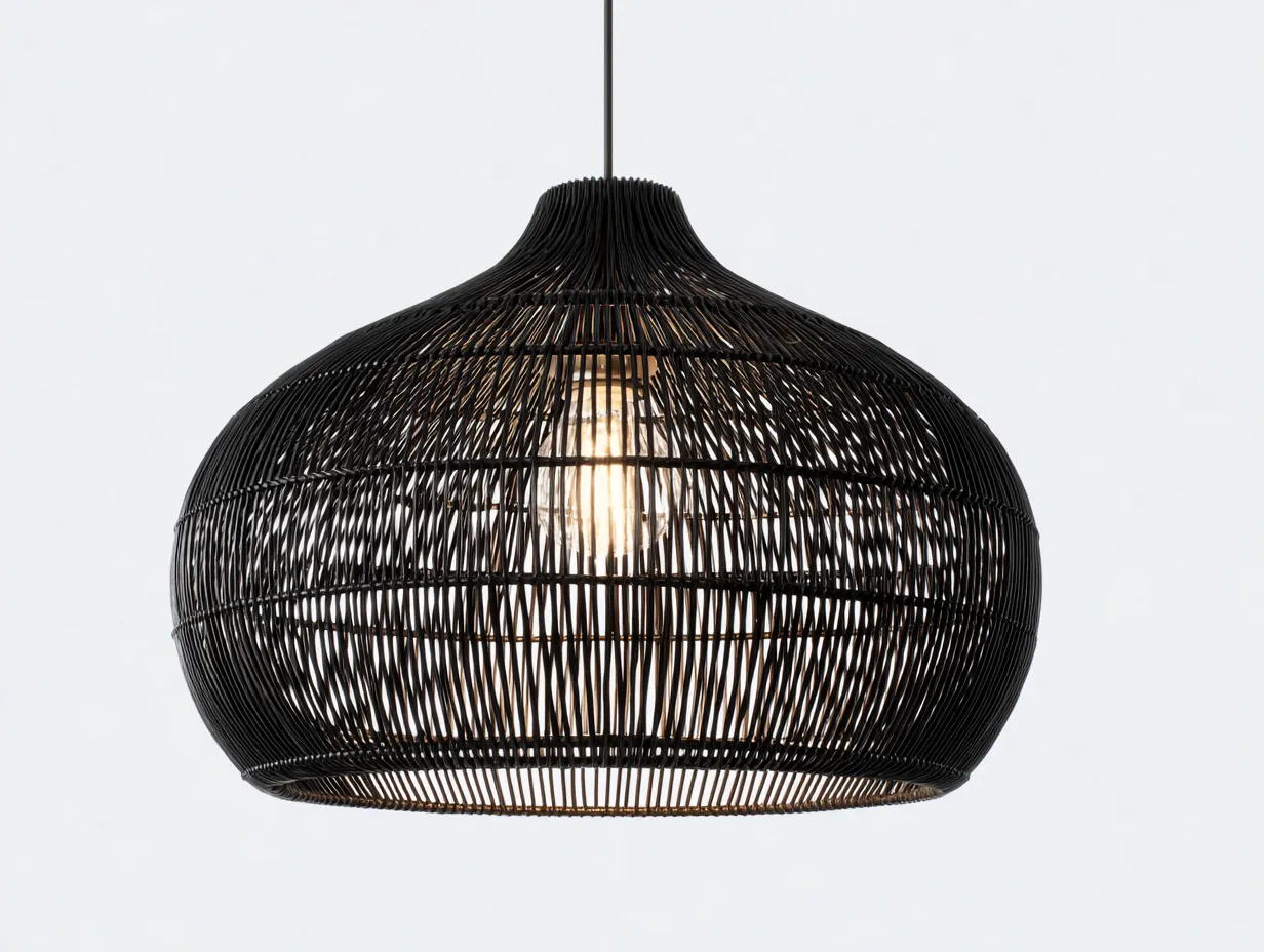 Lámpara Colgante exterior 18x18x46 cm - negro y dorado - linterna estrecha con vidrio transparente