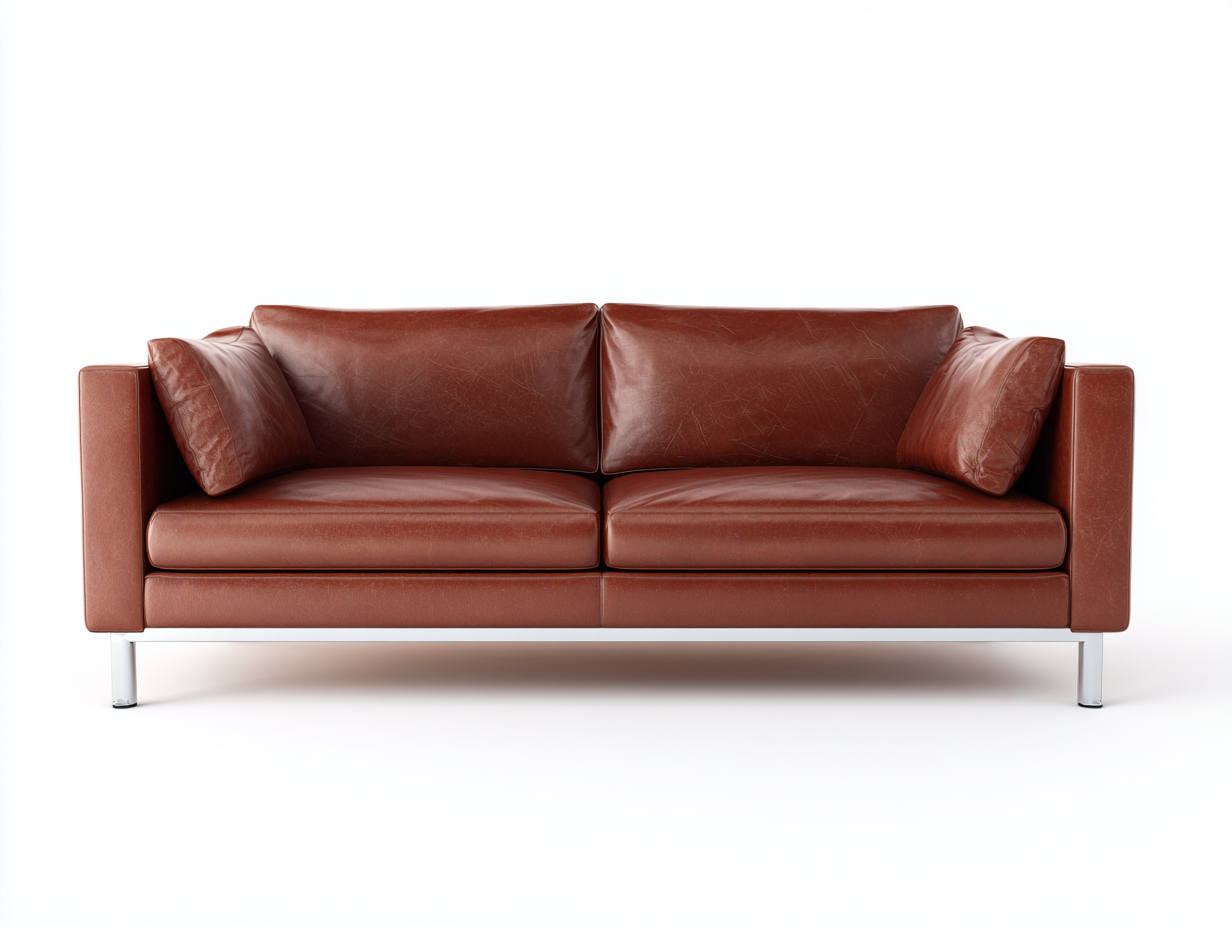 Zweisitzer Sofa Kunstleder 190x90x85 cm - Braun - Modernes Design für Wohnzimmer-Zanaocorner.