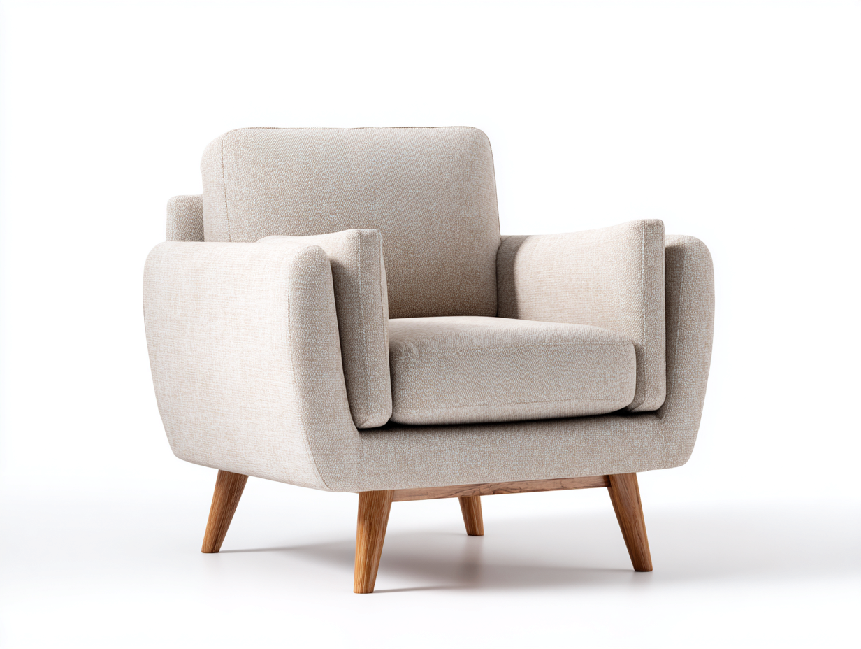 Sessel Stoff Cremeweiß 82x78x84 cm - Wohnzimmer - Modernes Design-Zanaocorner.