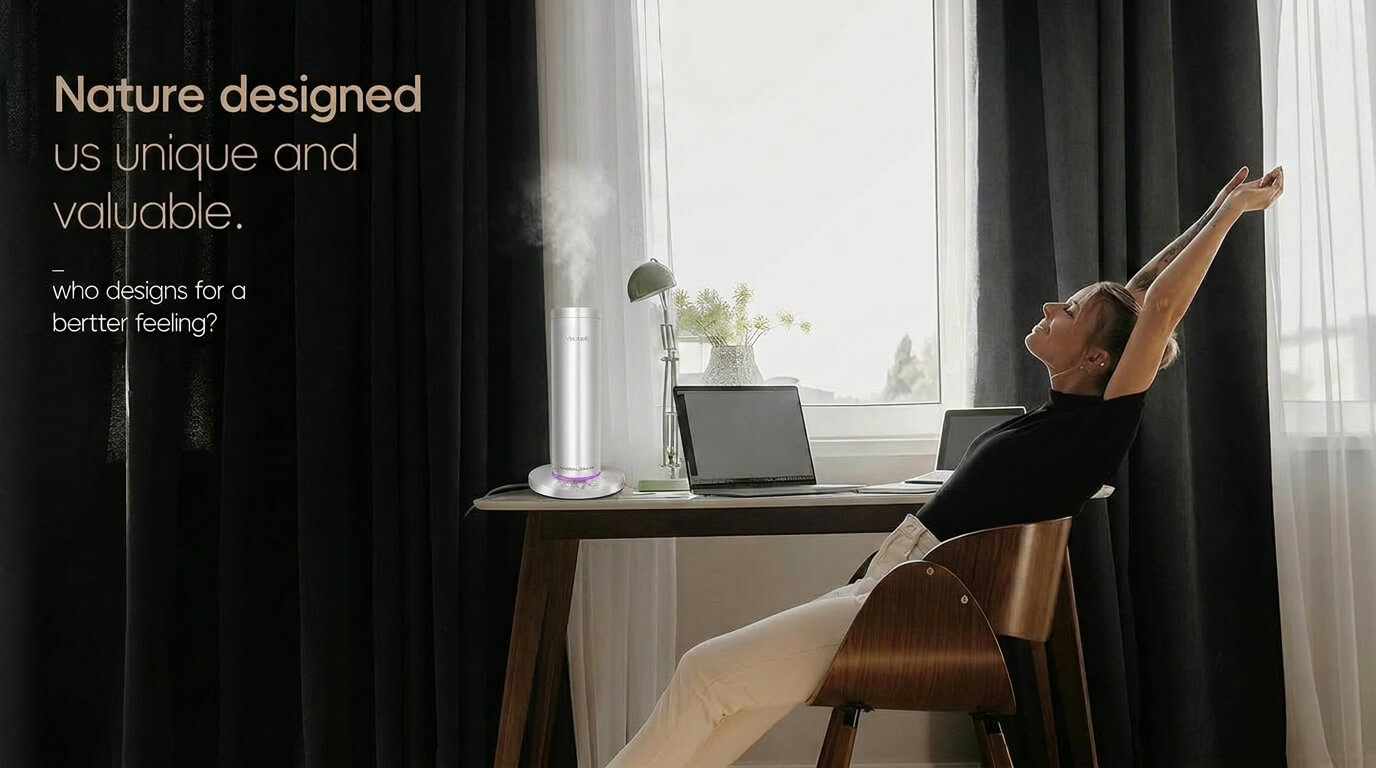 {"default":"VALAER Aura high-end scent machine full features, specifications, and modern tech design infographic."}
