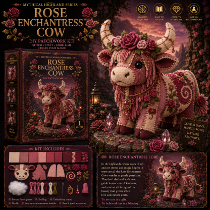 Mythical Highland Cow DIY Sewing Kit 🐮✨🔥New product launch🌙🔥