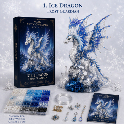 Arctic Winter Guardians DIY Bead Kit Collection – Build Your Own Crystal Mythical Creature
