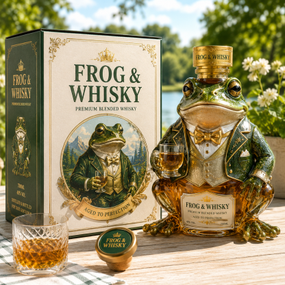 🐸🥃 Frog & Whisky™ | Gentleman Frog Whisky Decanter Set