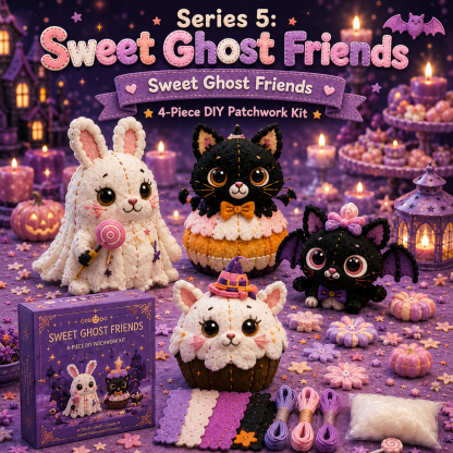 Halloween Friends 4 Piece DIY Patchwork Kit Collection 🎃🧵