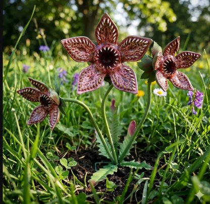 🌿 Monster Bloom Garden Stake