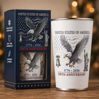 🦅 Pour Ice-Cold Beer | USA 250th Anniversary Color Changing Cup 🎉